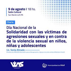 Charla por el Día Nacional de la Solidaridad con las víctimas de agresiones sexuales y en contra de la violencia sexual en niños, niñas y adolescentes